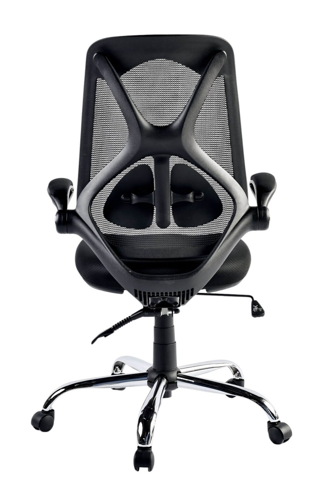 Silla ejecutiva en malla negra