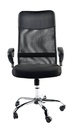 Silla ejecutiva ergonómica en malla negra