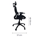 Silla Ejecutiva Malla Negra