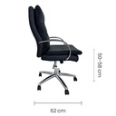 Silla Ejecutiva Vinilo Negro