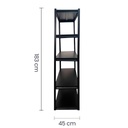 Estante de metal ajustable