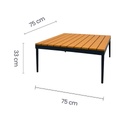 Juego de sala L con mesa