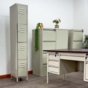 Locker metálico de 4 puertas o espacios con aldaba