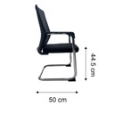 Silla de espera en malla negra