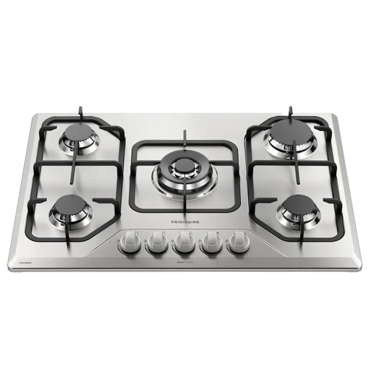 Frigidaire plantilla de gas 30" empotrable 5 quemadores FTGC3050XS - 1