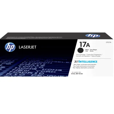 HP toner cartucho negro 17A 1600pgs CF217A - 1