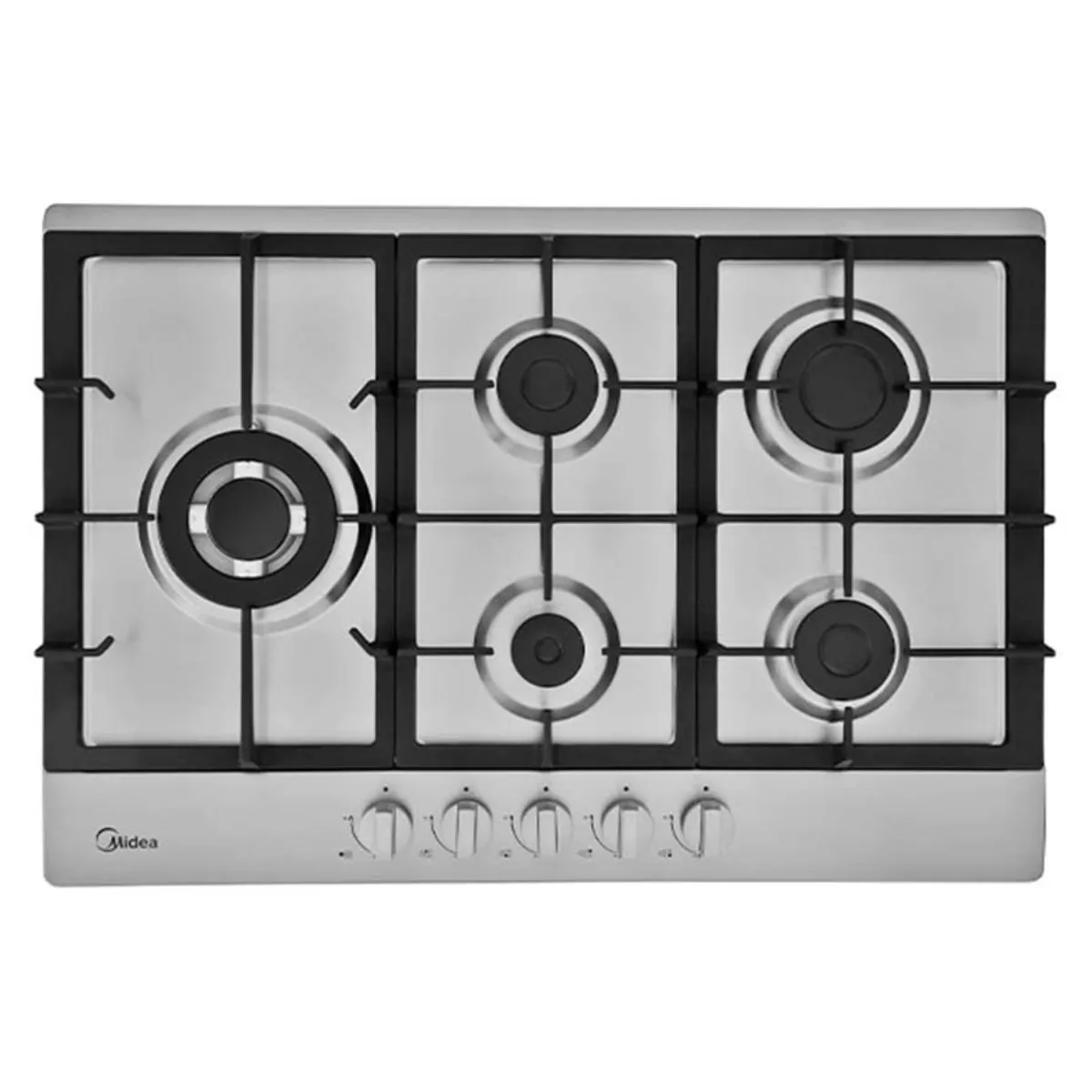 Midea Plantilla De gas empotrable de 30" Plateado MTGB30TL3402GS - 1