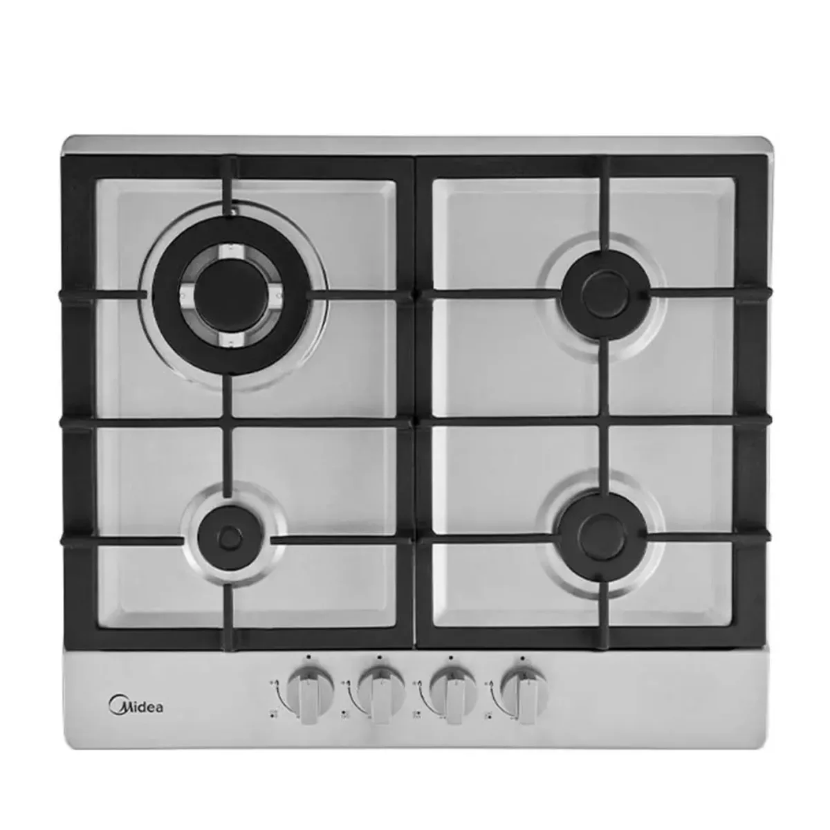 Midea estufa empotrable a gas 24" color silver MTGB24R3402GS - 1