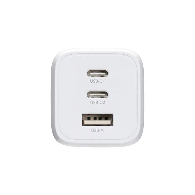 Targus cargador multi port GaN de pared 65W blanco -  APA11606TT - 2
