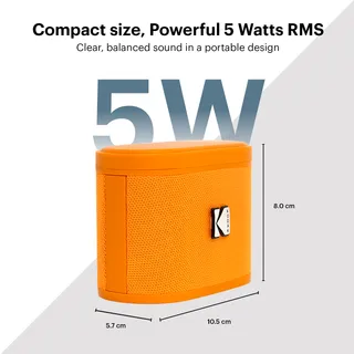 Kodak soundbrix audio portable  5 W color anaranjado B0DQVB3QN5 - 3