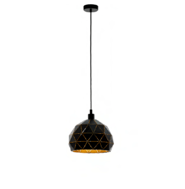 [TK-LAM-23] Lámpara Colgante Negro, Oro