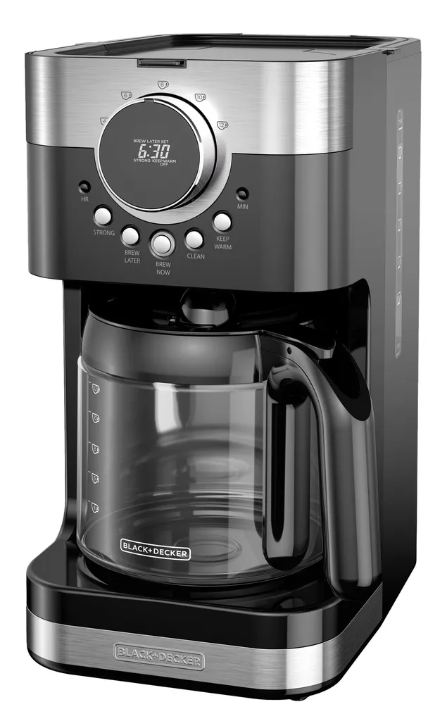 Black + Decker cafetera 12 tazas programable inox - CM4200S-LA