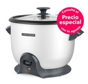 Black + Decker olla arrocera 28 tazas cocidas blanca RC628W