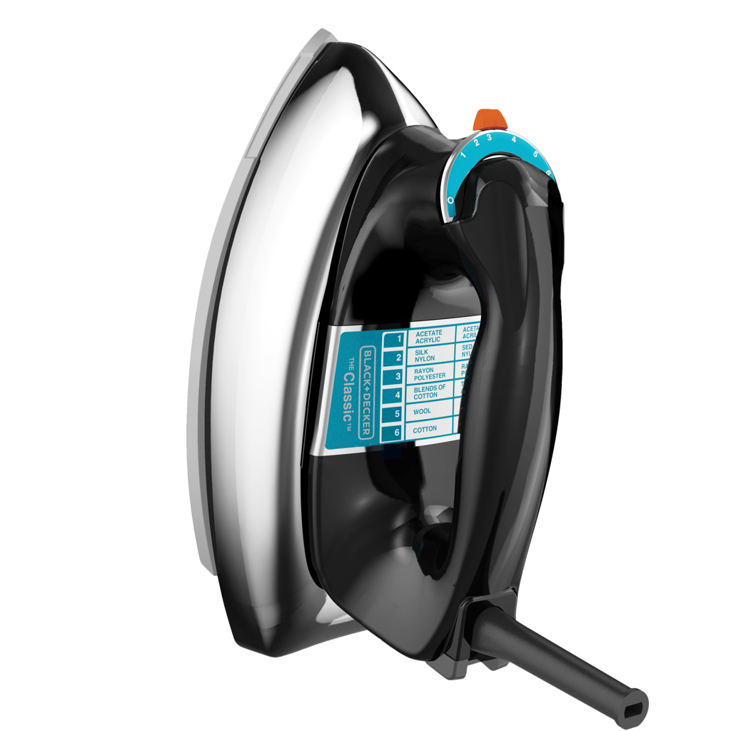 Black + Decker plancha seca clasica aluminio negra clasica F54