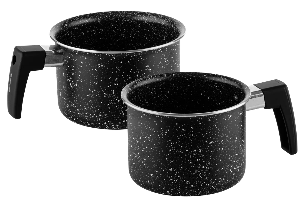 Westinghouse set de 2 ollas para leche marmol negro 12cm WCCS000902AMBB