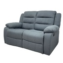 SOFA DOBLE RECLINABLE GRIS OSCURO