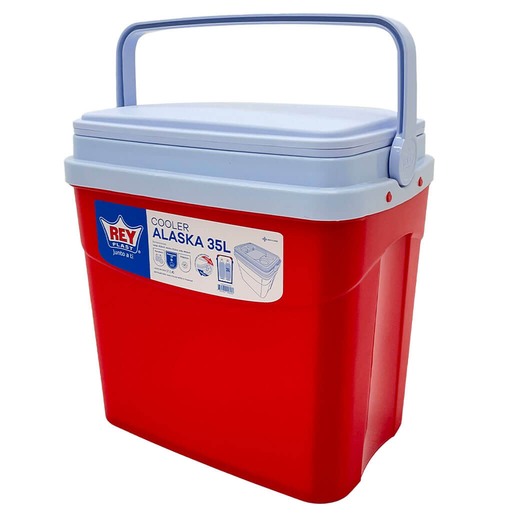HIELERA 35 LITROS ROJO