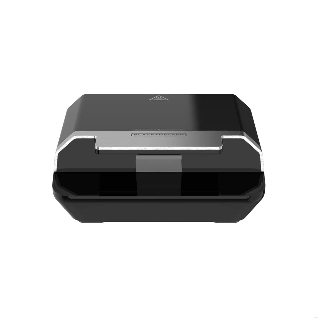 Black + Decker sandwichera de facil limpieza anti-adherente inox negro - SM602F-1BDLA
