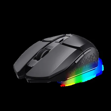 Trust mouse gaming inalambrico GXT 110 Felox recargable con iluminación LED multicolor negro - 25037