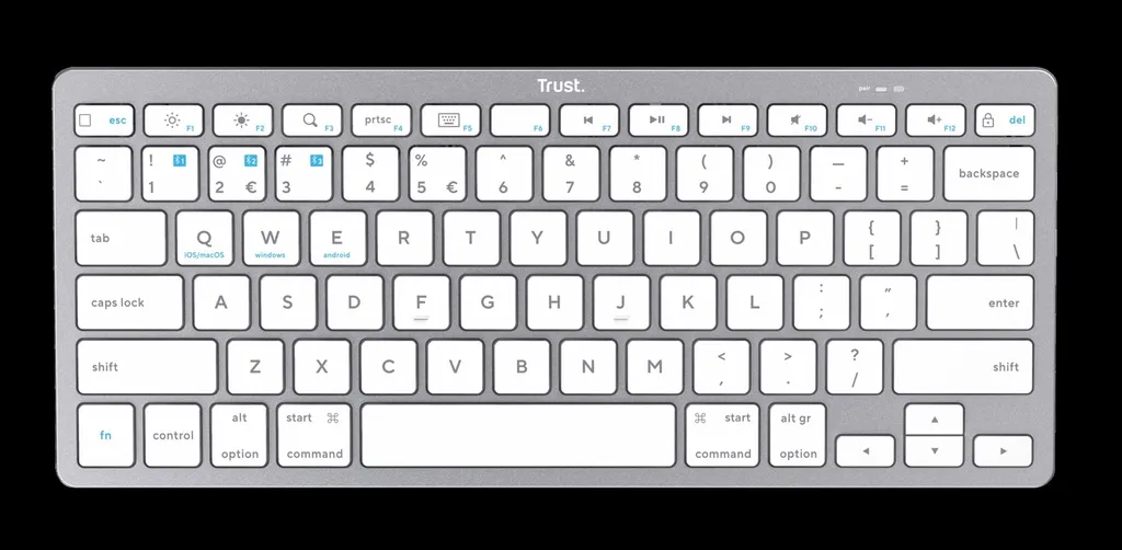 [DTF-TR00119] Trust teclado ES bluetooth inalambrico ultrafino para PC, ordenador portatil, tableta y smartphone - 24654