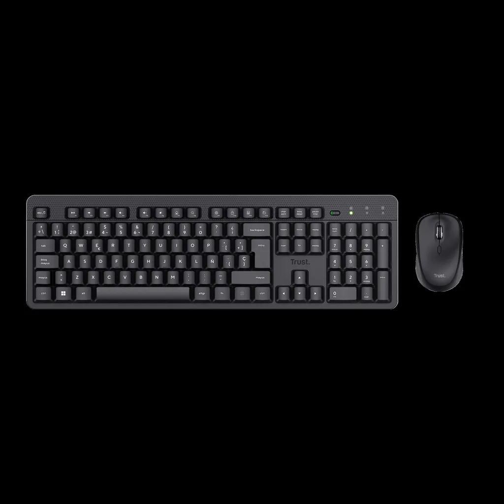 [DTF-TR00120] Trust combo de teclado y mouse inalámbricos y silenciosos ES ODY II - 25020