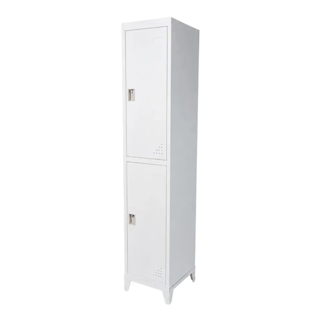 Locker Metálico Beige de 2 Puertas