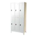 Locker Metálico Beige de 6 Puertas