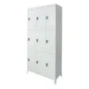 Locker Metálico Beige de 9 Compartimentos
