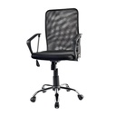 Silla semiejecutiva en malla con base cromada
