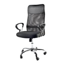 Silla ejecutiva ergonómica en malla negra