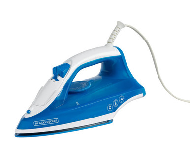 Black + Decker plancha golpe de vapor ceramica trueglide azul - IRBD350