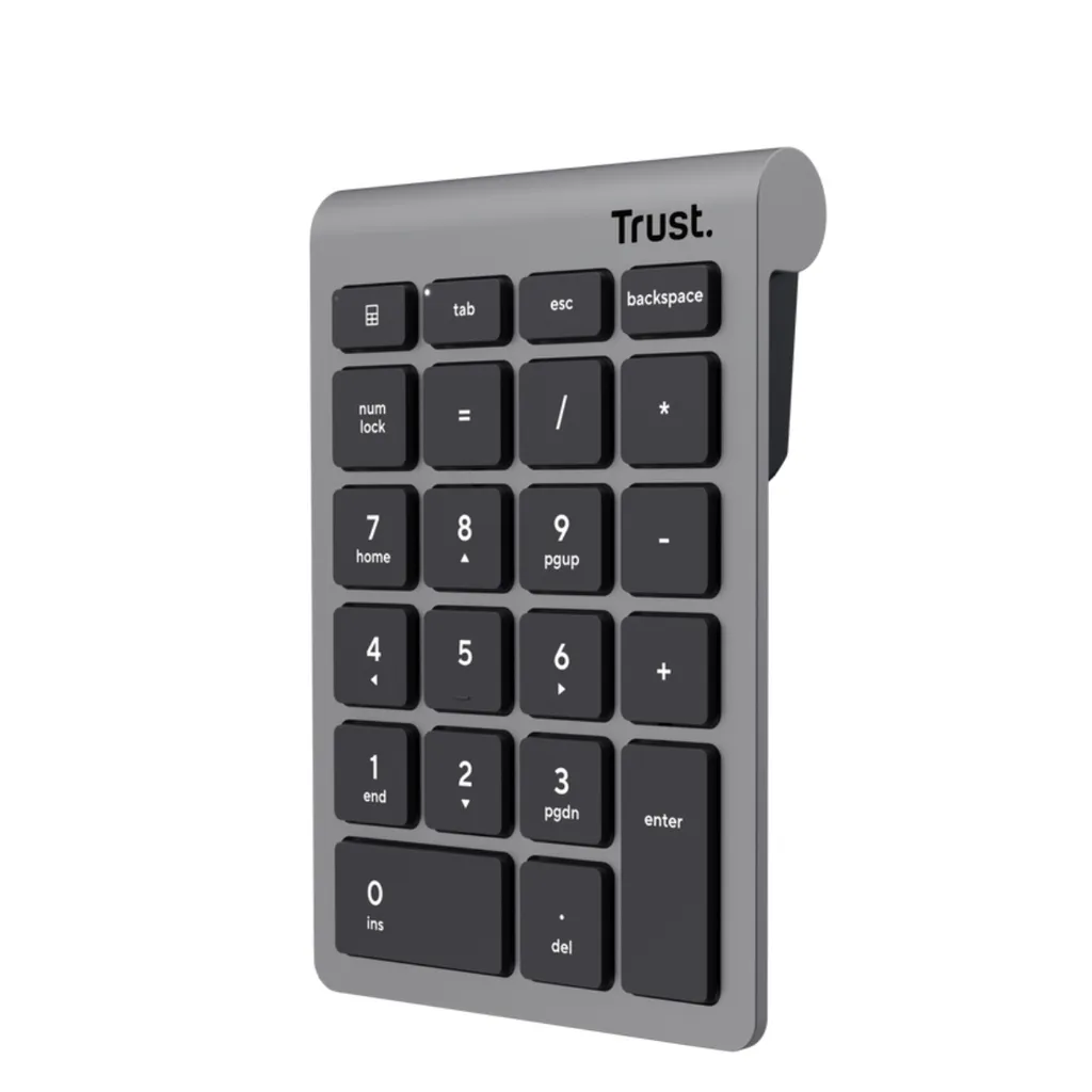 Trust teclado numerico inalambrico plata - 25709