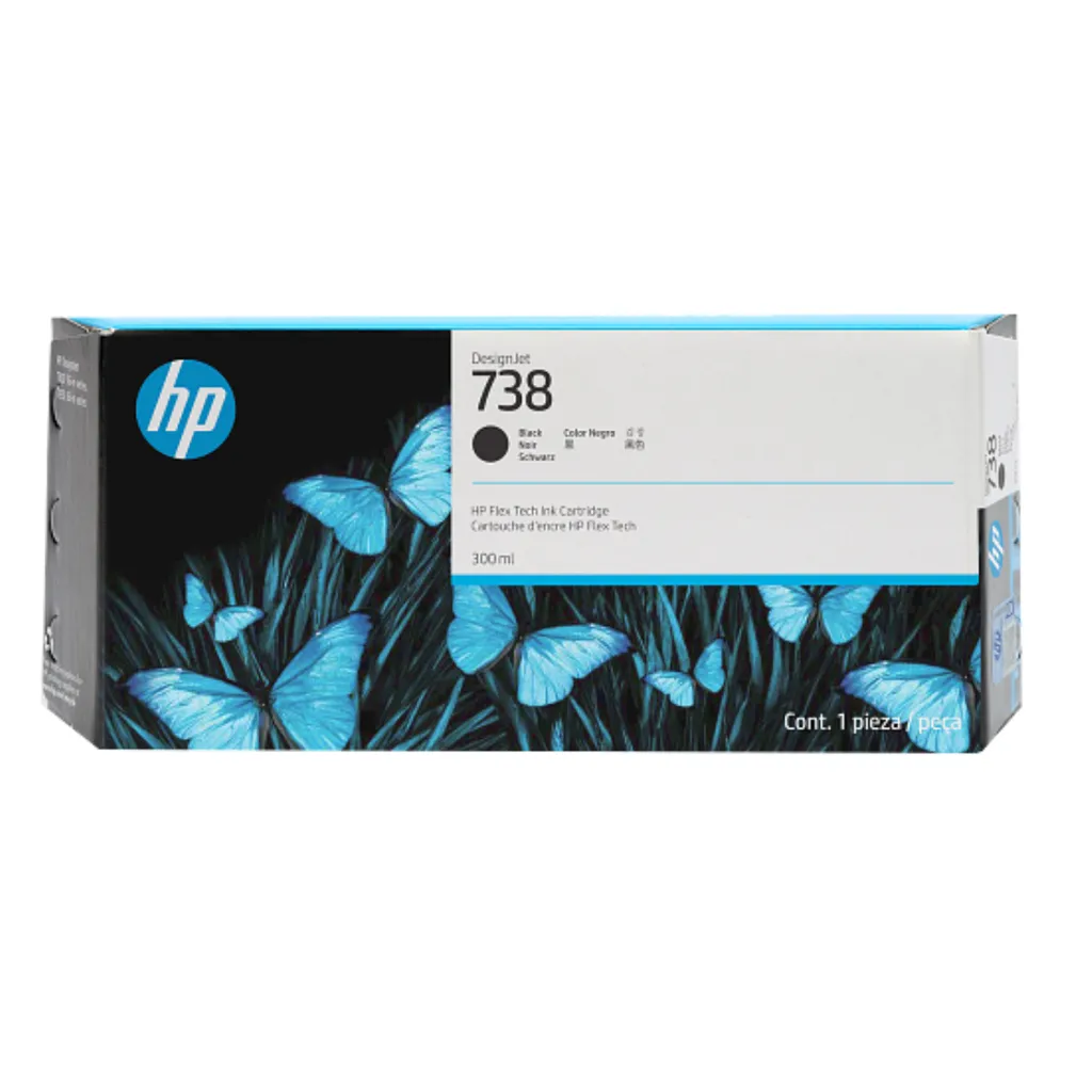 [DTF-HP02307] HP Cartucho # 738 Negro  300ml 498N8A