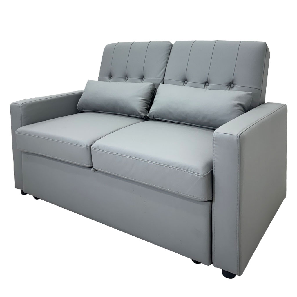 SOFA CAMA VINILO ANTIRAYADURAS GRIS