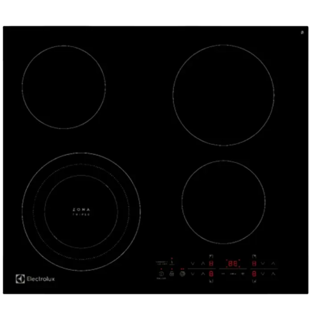 Frigidaire plantilla eléctrica vidrio 24" empotrable 4 quemadores ETEF24F7ESB