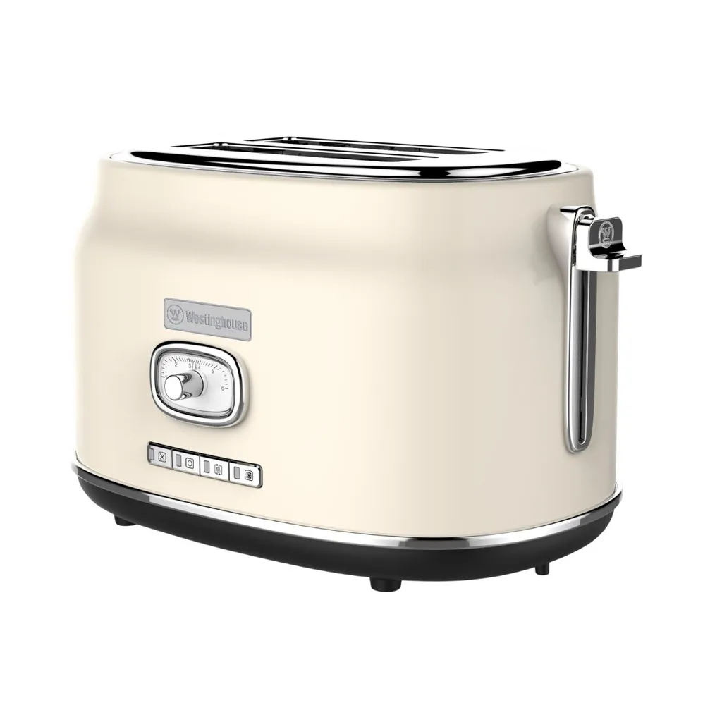 [DTF-WH00243] Westinghouse tostadora retro de 2 rebanadas color champam - WKTT857WH