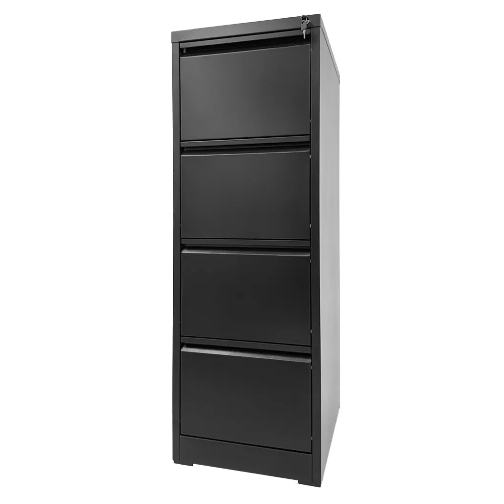 [TK-ARM-12] Archivero 4 gavetas negro