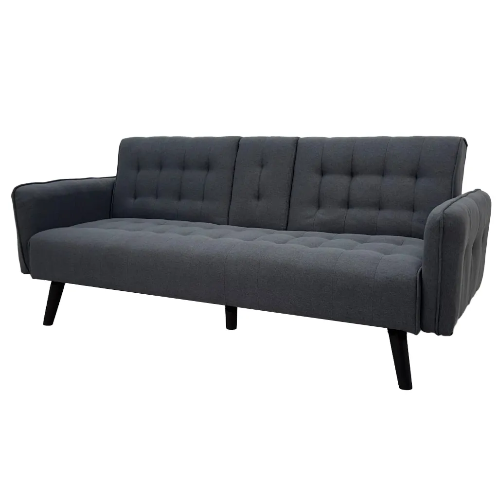 SOFÁ CAMA TELA LINO GRIS