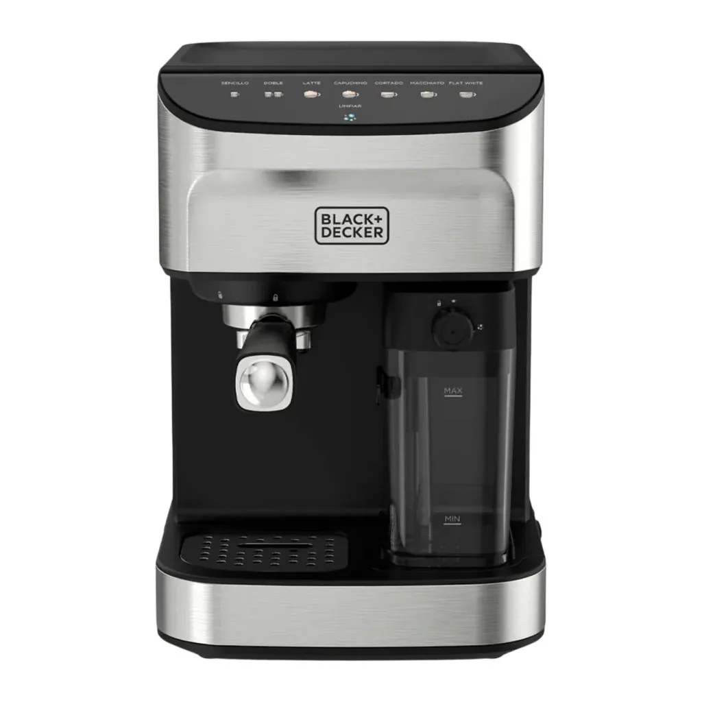 Black + Decker maquina de cafe semiautomatica espresso 20bar - EM0412-1SDLA